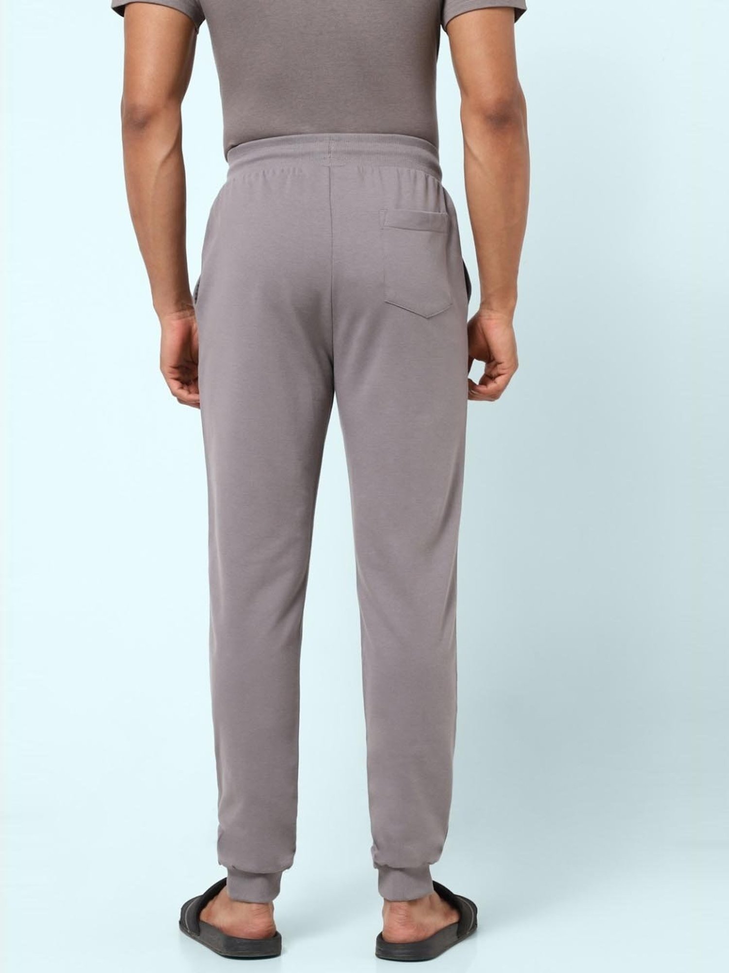 Ajile by Pantaloons Grey Cotton Slim Fit Nightwear Joggers