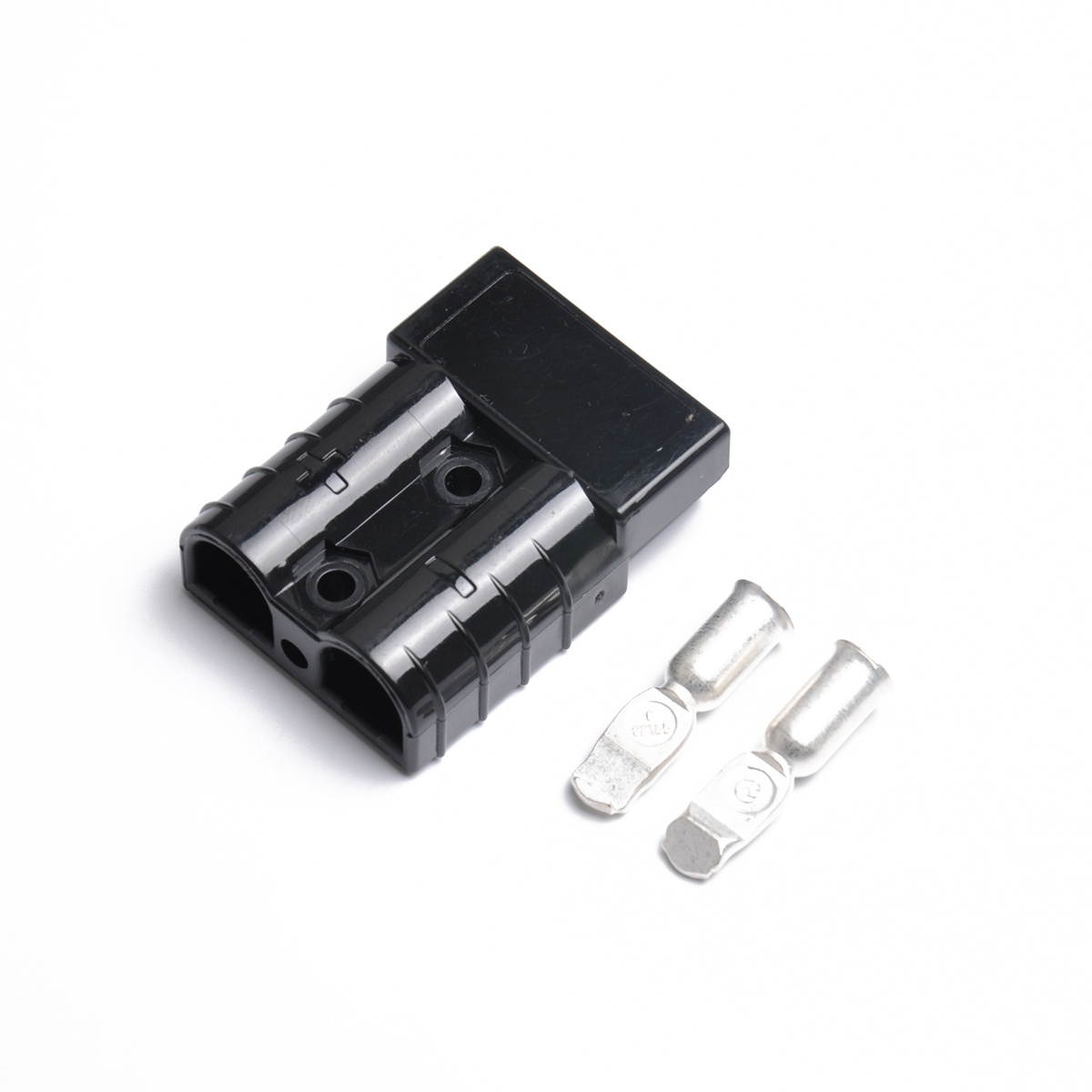 One Pair 50A 600V Quick Connection Power Connectors with 25cm Cables for  Solar Panels Dual Battery Systems Caravans Trailer 4WD Fridges (Black)