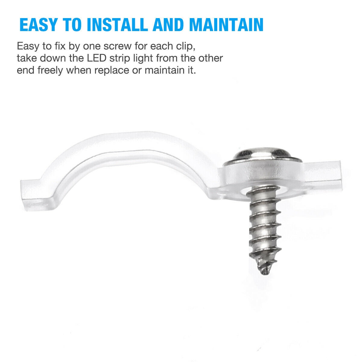 50-100pcs Mounting Bracket Clip Fastener For Fixing 5050 5630 LED Strip Light