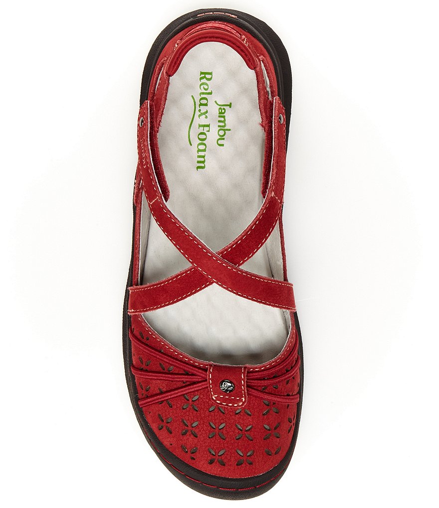 Jambu Pine Suede Cross Strap Mary Janes