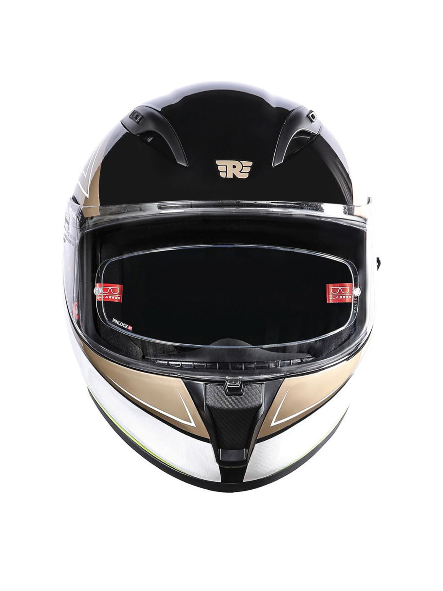 Royal Enfield SpeedX Full Face Golden Printed Helmet