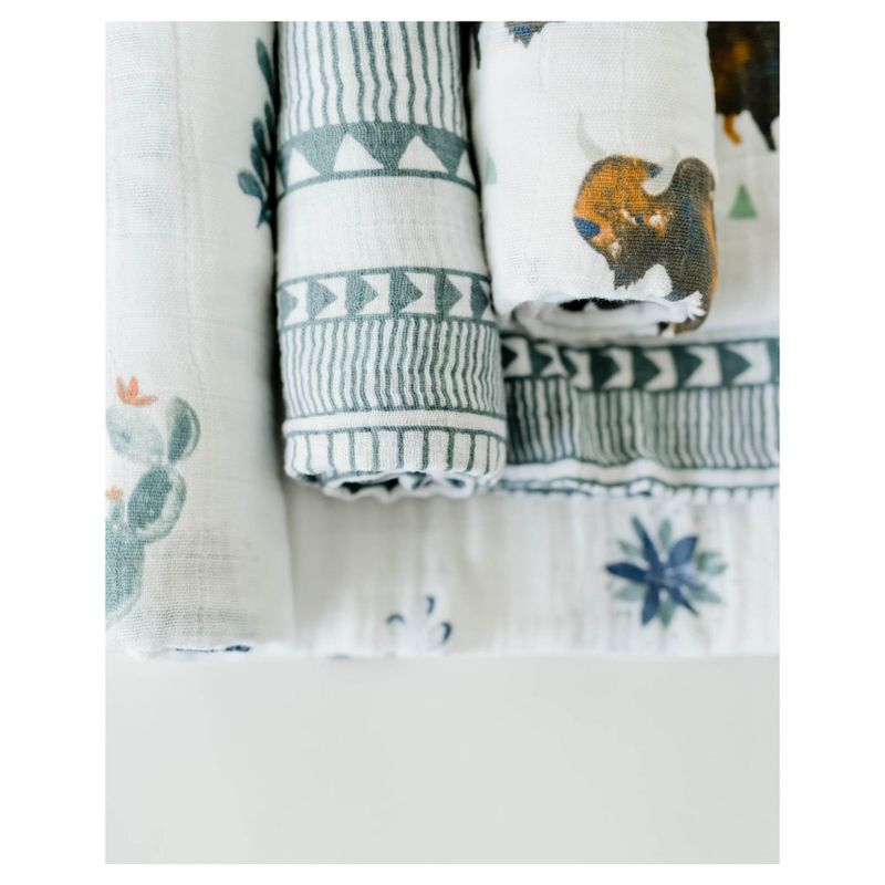 Little Unicorn Cotton Muslin Swaddle Blankets - Bison