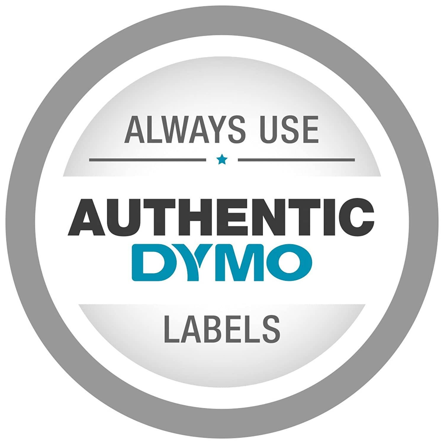 DYMO Industrial Heat-Shrink Labels | Authentic DYMO Labels, For Tubing or Cables (1/4" Tube, Black on White)