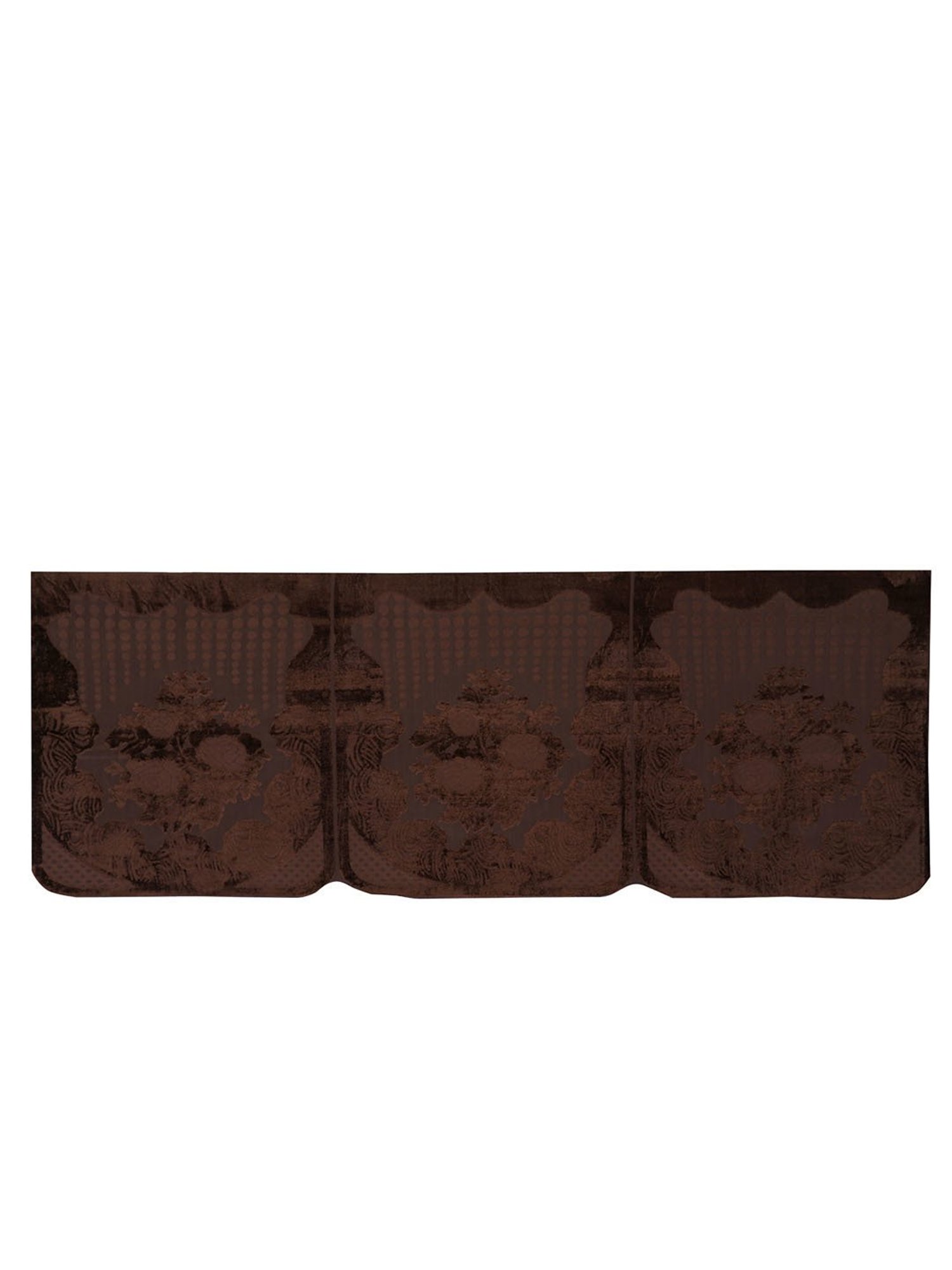 Romee Coffee Brown Polyester Floral Sofa Covers