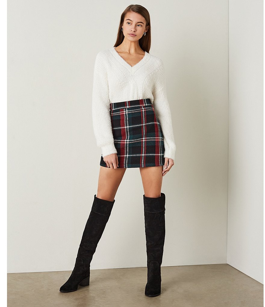 GB Look-Up Suede Wide Calf Over-the-Knee Boots
