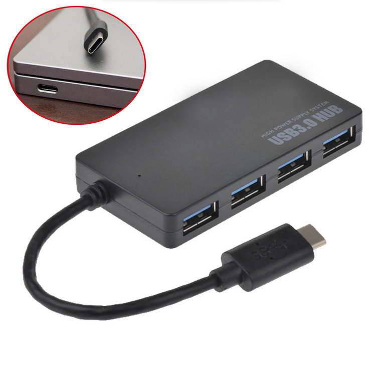 USB 3.1 Type C To USB 3.0 Multi 4 Ports Hub Adapter USB extension splitter converter USB-C 3.1 Type C to 4 Ports USB 3.0 Hub Type A for 2015 New Apple Macbook 12"