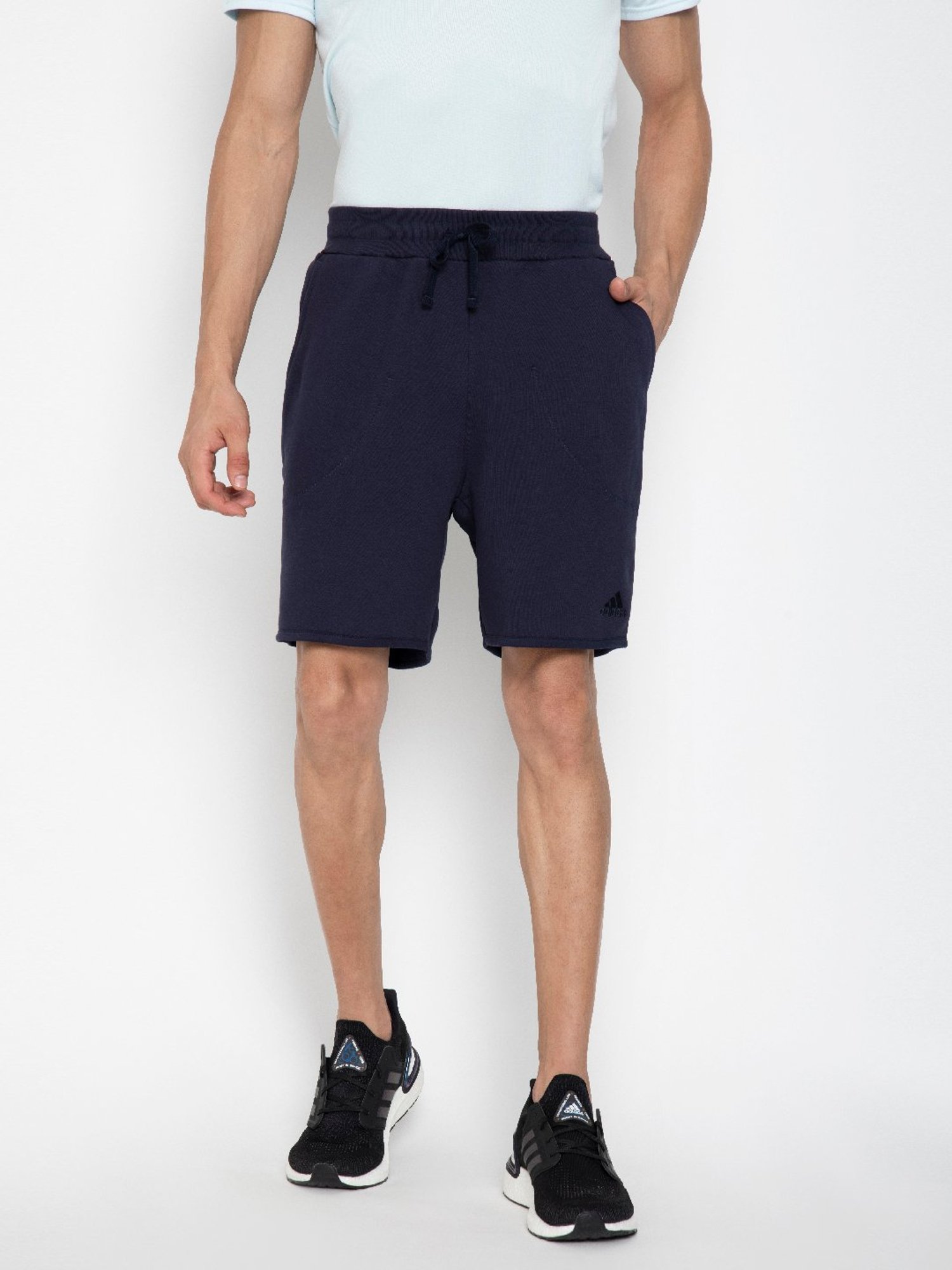 Adidas Navy Regular Fit Sports Shorts