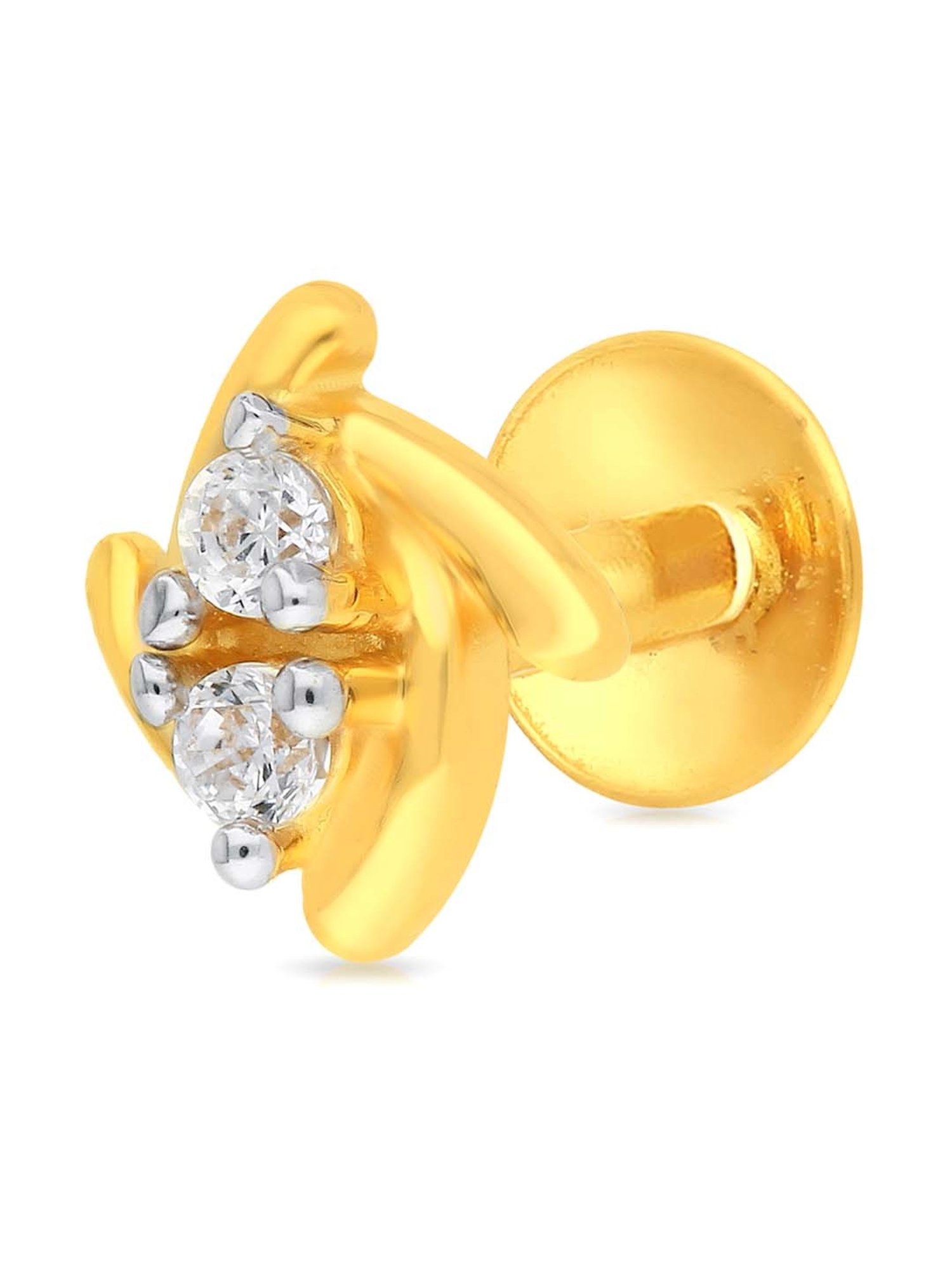 Malabar Gold and Diamonds 22k Gold Nosepin for Women