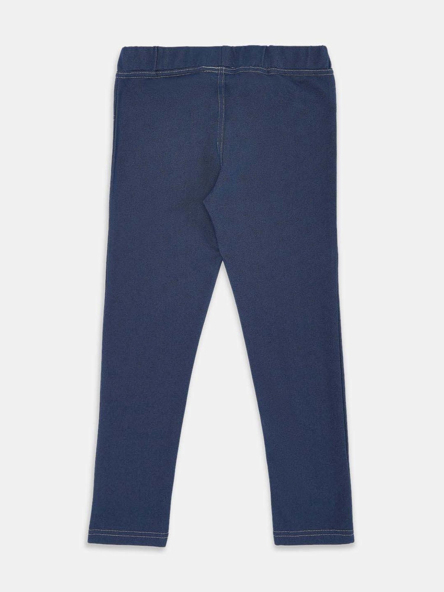 Pantaloons Junior Navy Printed Jeggings