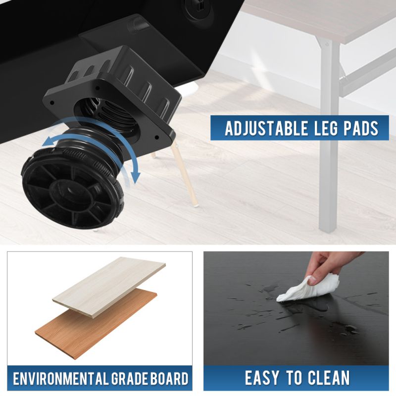 RESPAWN 3000 Gaming Computer Desk - Ergonomic Height Adjustable Gaming Desk, in Blue (RSP-3000-BLU)