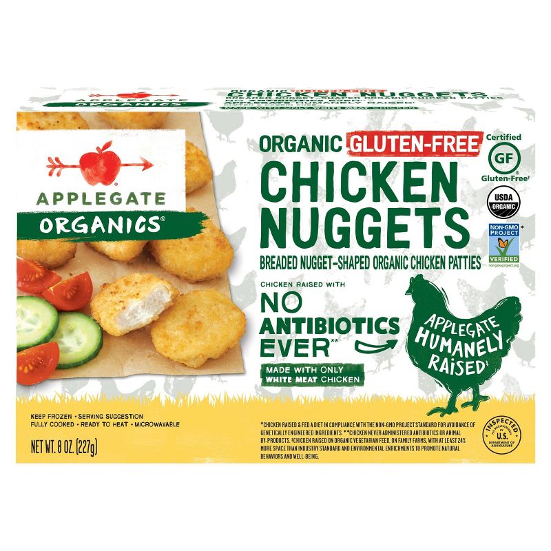 Applegate Organics Organic Gluten Free Chicken Nuggets - Frozen - 8oz