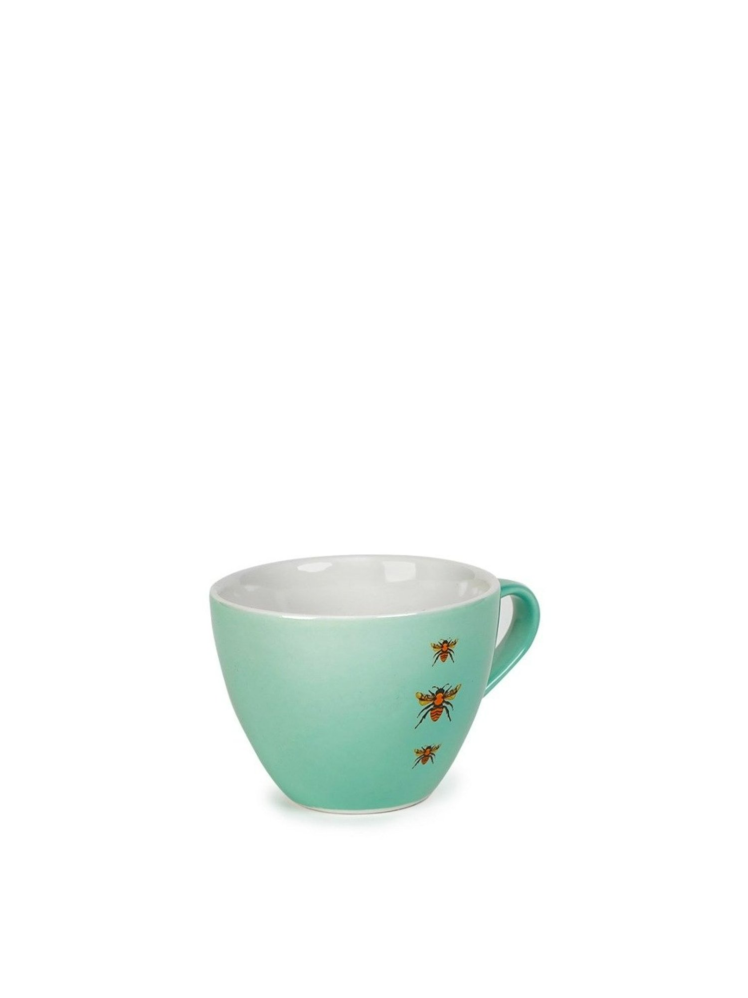 Home4U Macaw & Bee Printed Multicolor Porcelain Cup & Saucer - Set Of 2, (280ml)