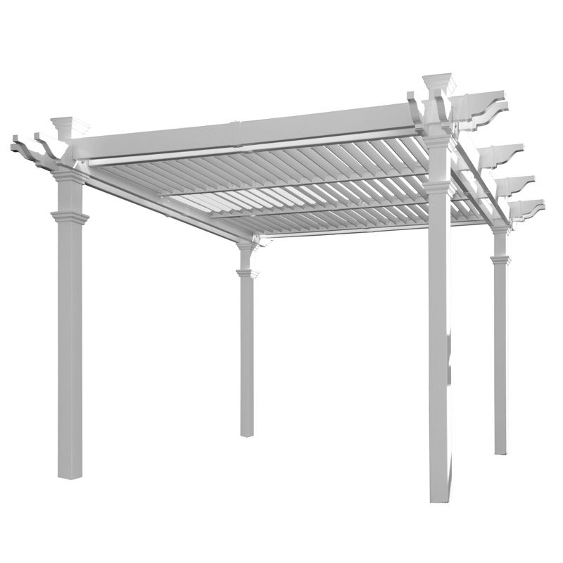 10' x 10' Avalon Louvered Pergola - Vita