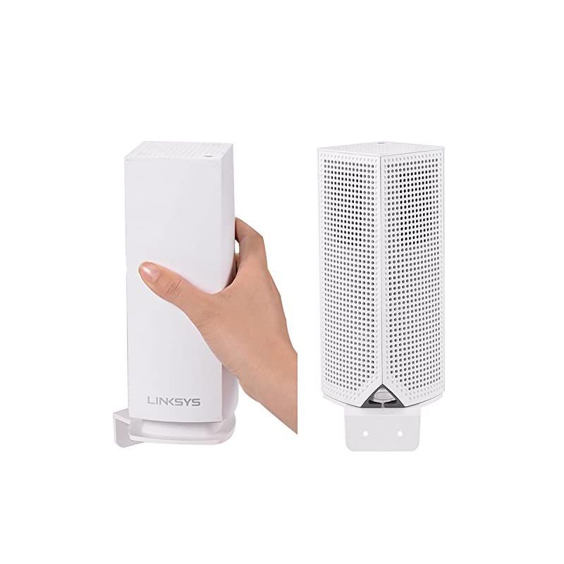 Wall Mount Holder for Linksys Velop TriBand AC2000AC6600AC4400AC2200 Whole Home WiFi Mesh System by  Linksys Velop Mesh Router Holder 1 Pack