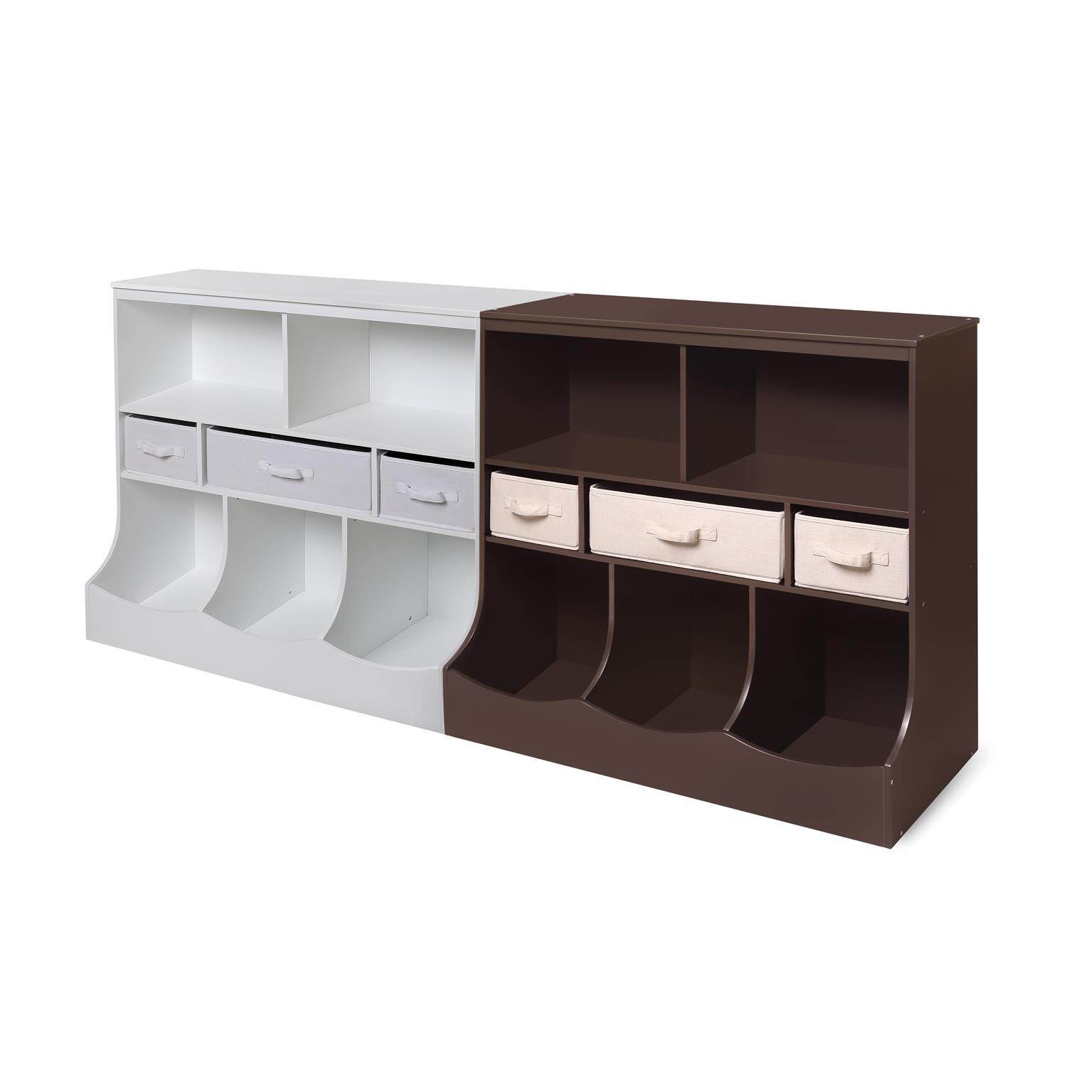 Combo Bin Storage Unit with Three Baskets