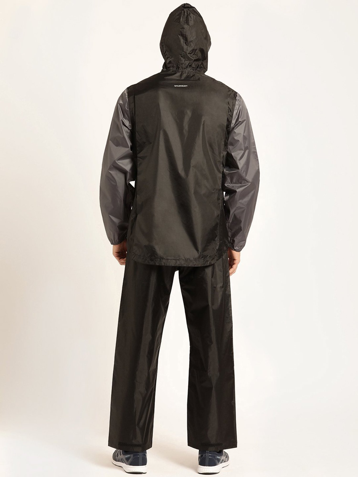 Wildcraft Black Hooded Raincoat Set