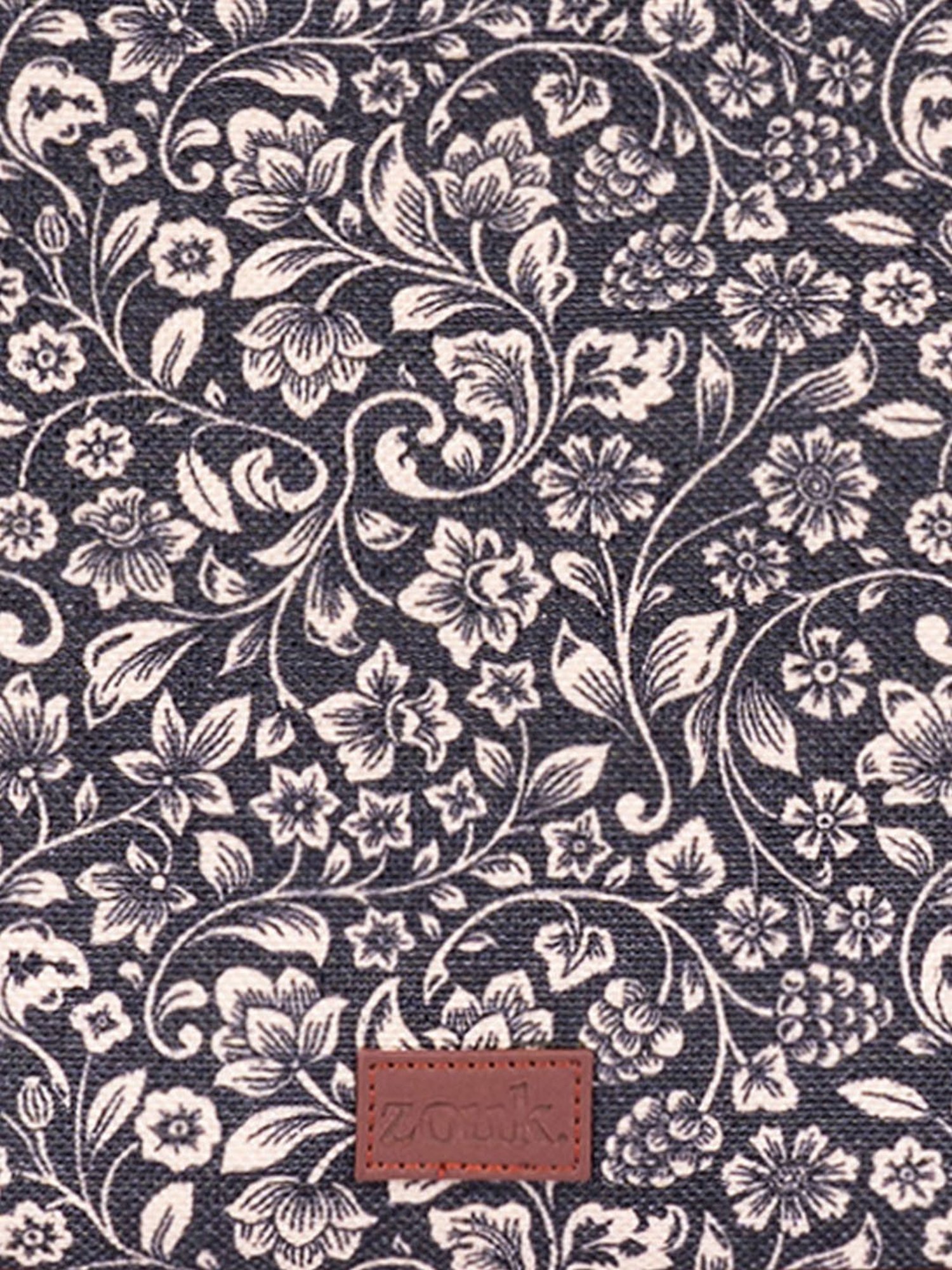 ZOUK Flomotif Black Printed Luna Shoulder Bag