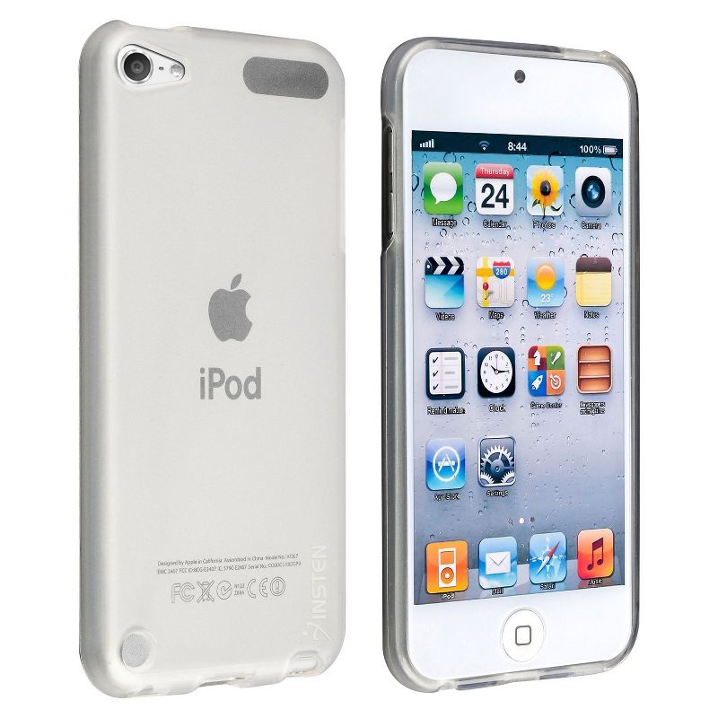 INSTEN TPU Rubber Skin Case compatible with Apple iPod touch 5th/6th Generation, Frost Clear White