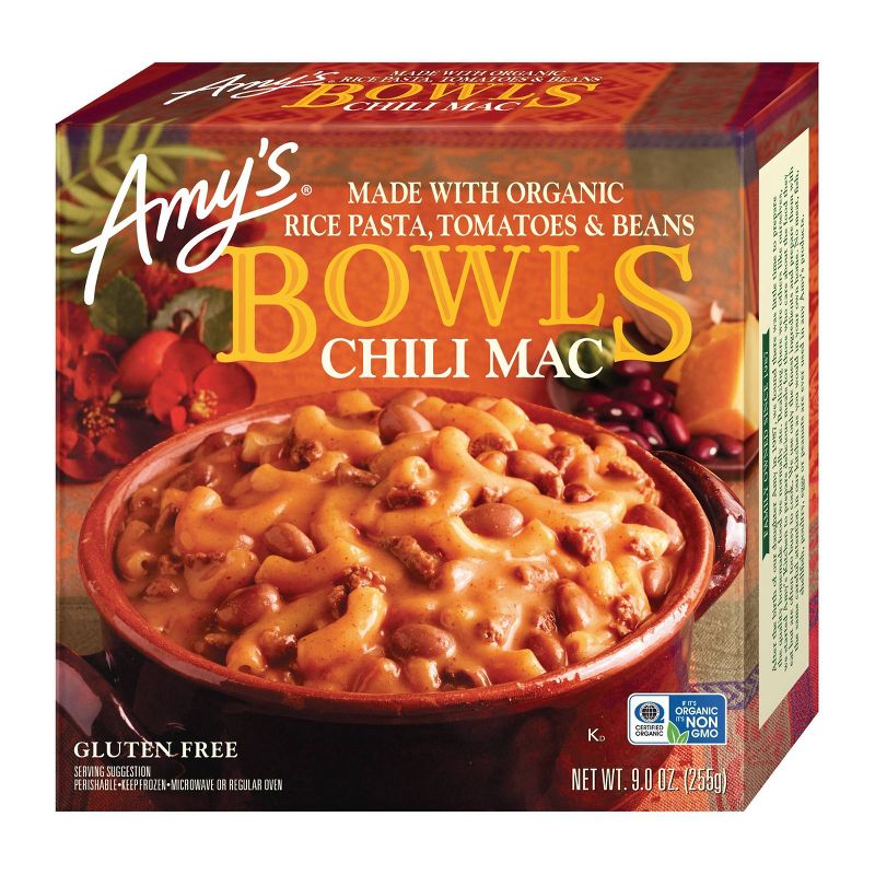 Amy's Gluten Free Frozen Chili Mac Bowl - 9oz