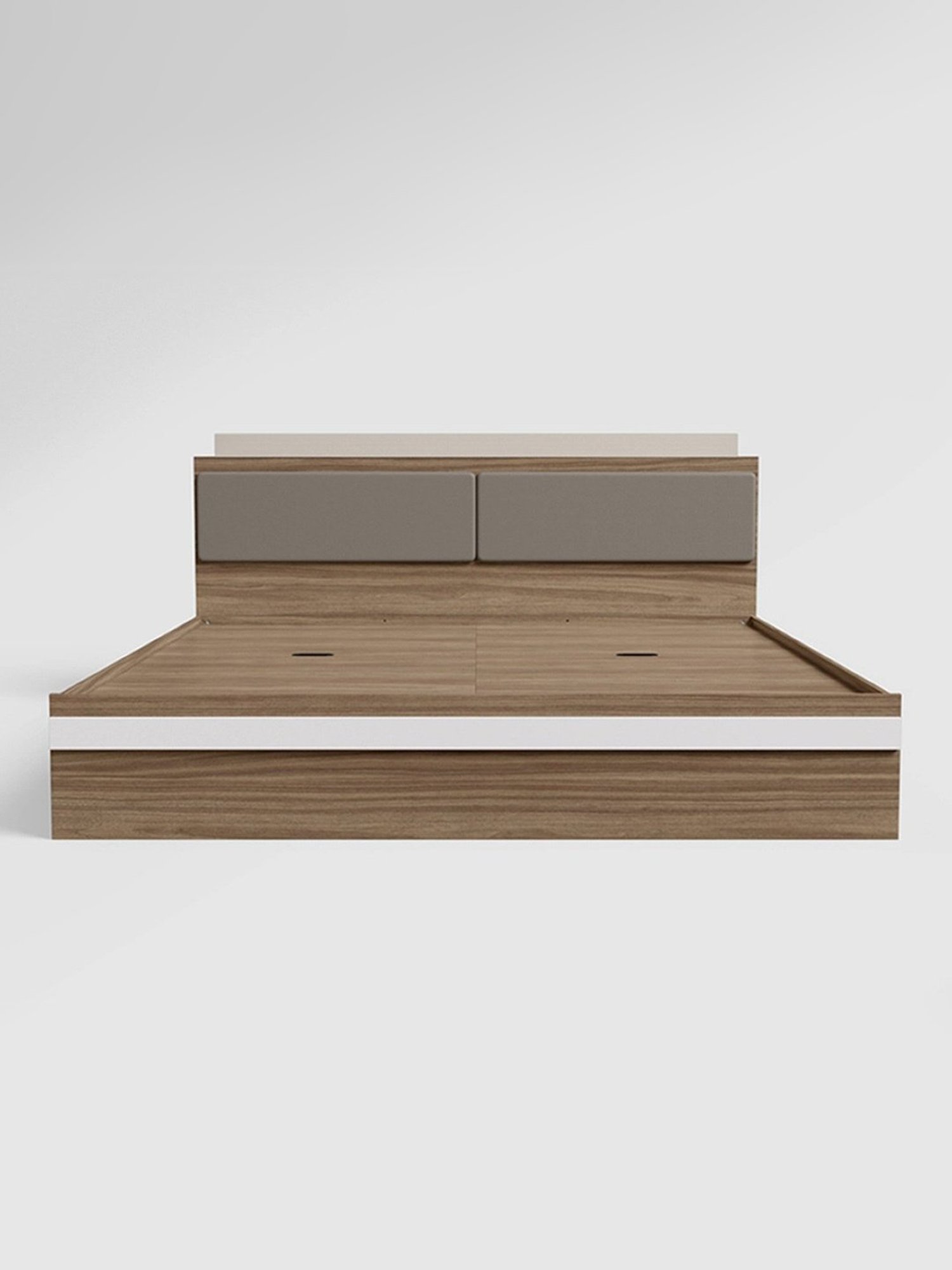 Godrej Interio Conflux Brown Engineered Wood Queen Bed