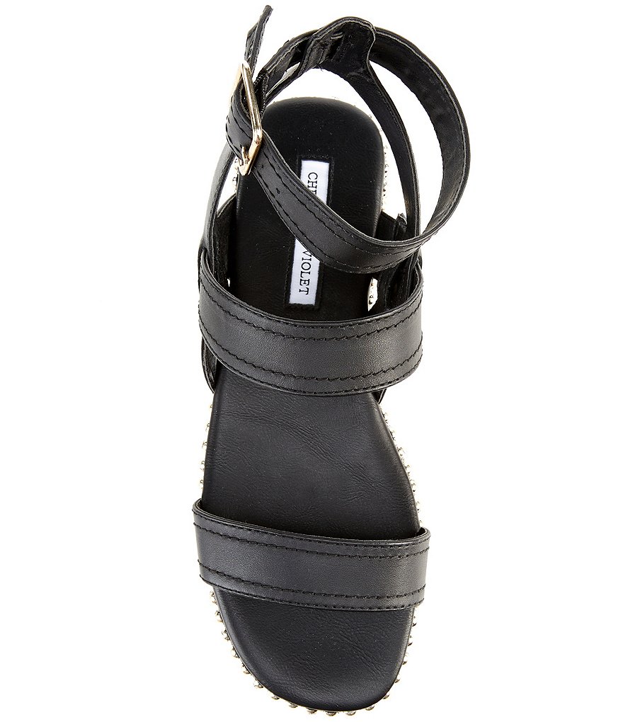 Chelsea & Violet Dax Ankle Strap Chain Flatform Sandals