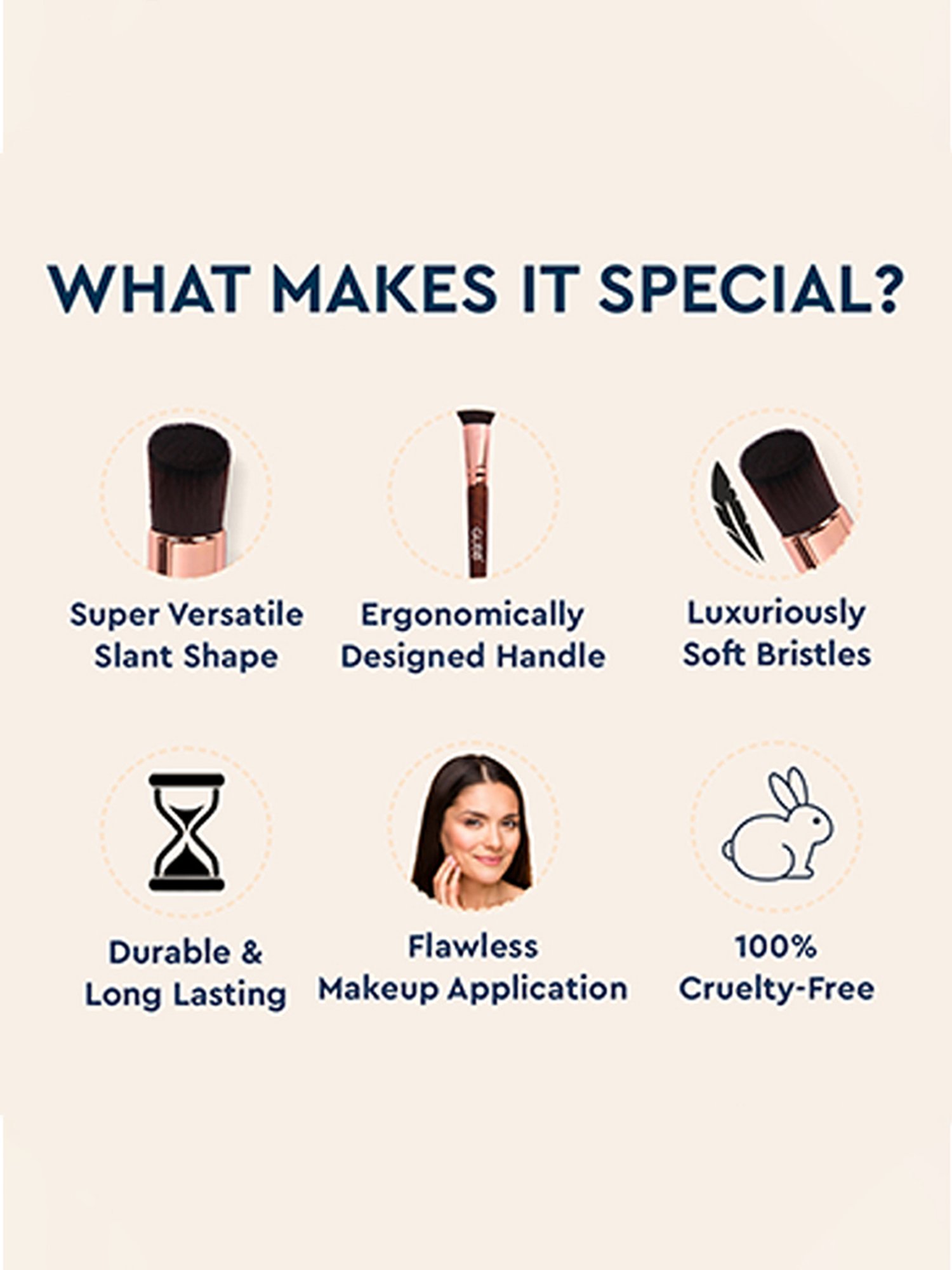 GUBB Buffer Brush for Makeup Application, Stippling Makeup Brush