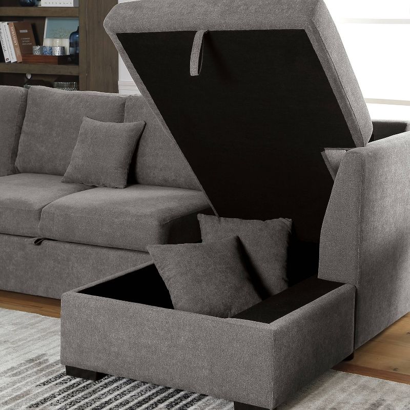 Sequoia Storage Sectional Gray - HOMES: Inside + Out