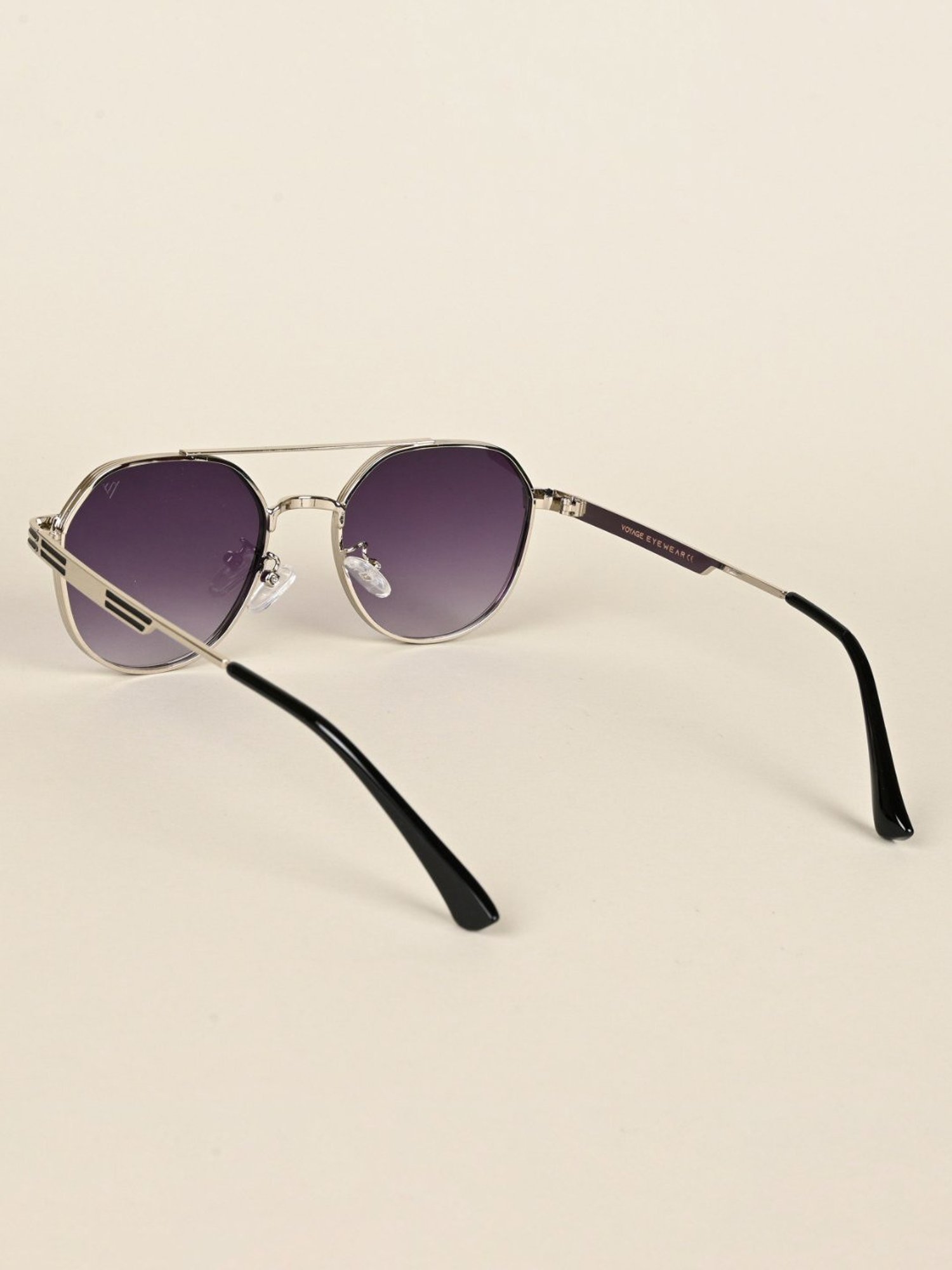 Voyage Purple Round UV Protection Unisex Sunglasses