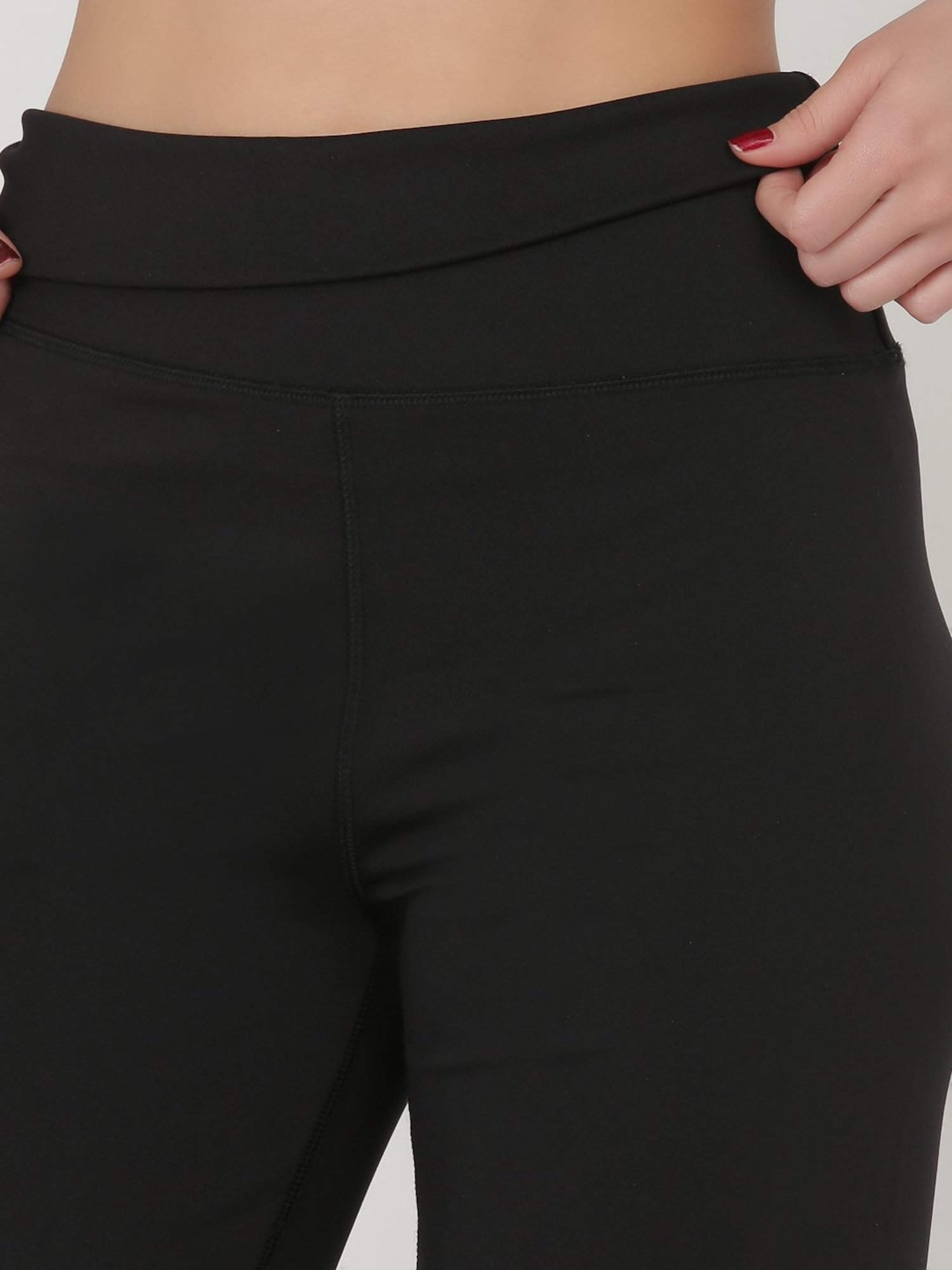 EVERDION Black High Rise Pants