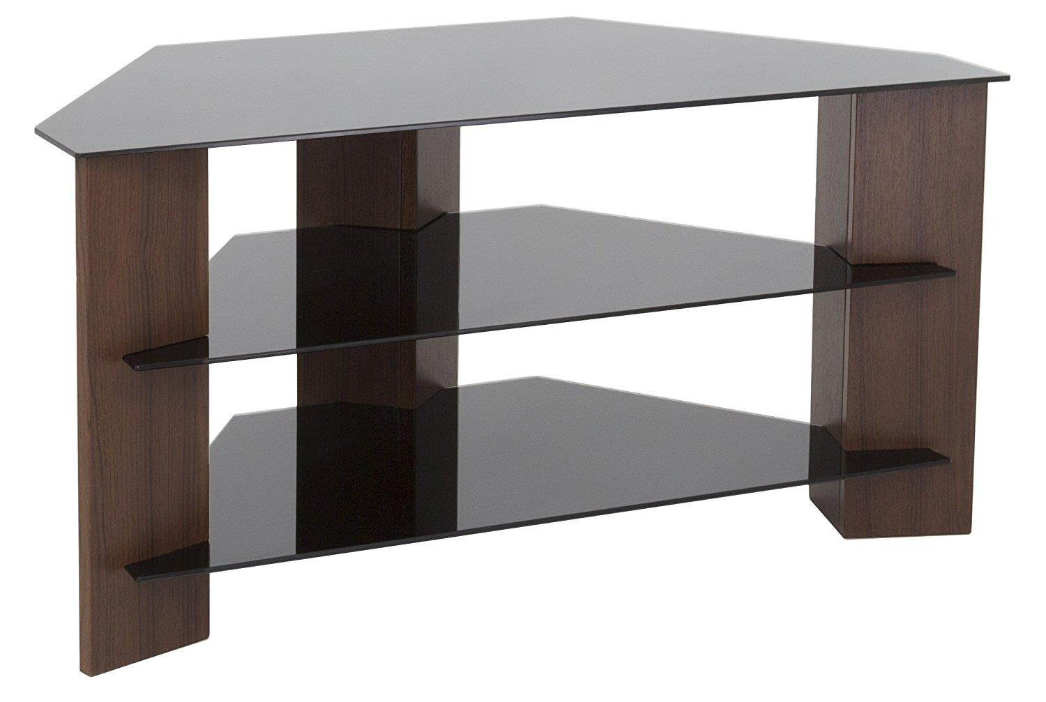 AVF FS900VARWB-A Varano TV Stand with Glass Shelves for TVs up to 42", Walnut