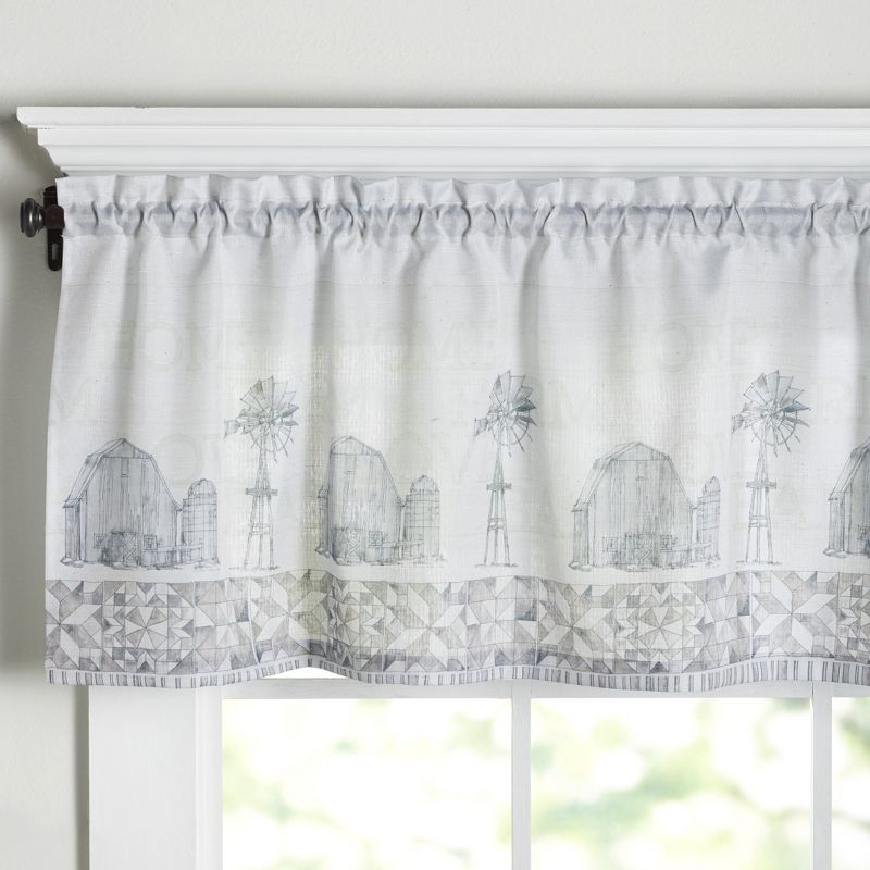 Heritage Lace 53" Halloween Phantom Drape Window Swag Valance - Black