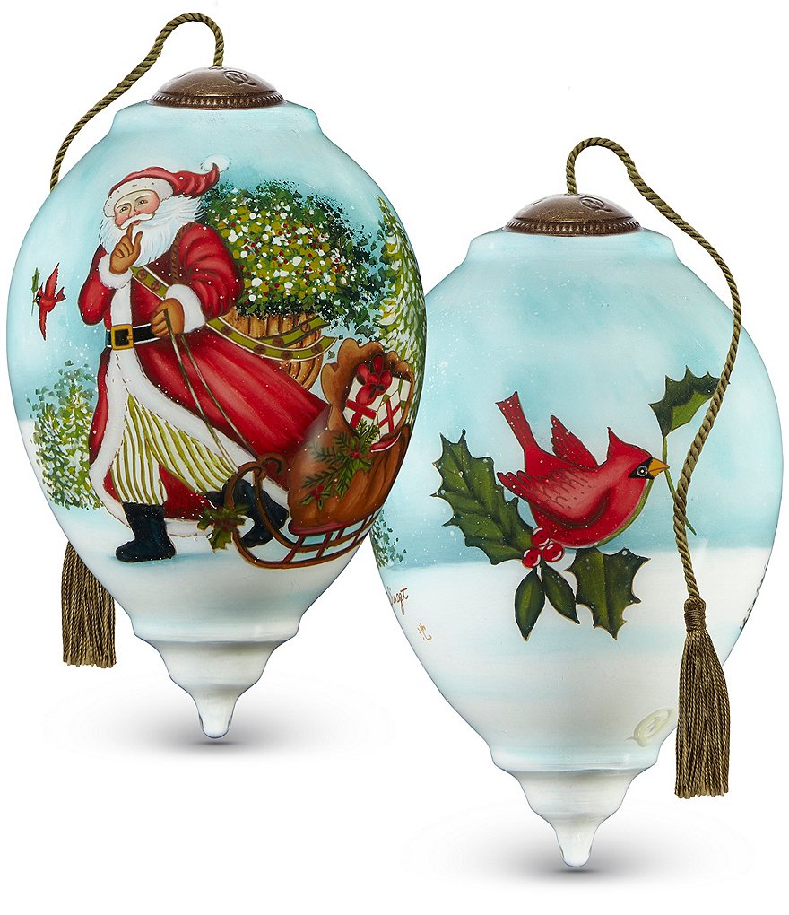 Ne' Qwa Art Santa Is On His Way Ornament