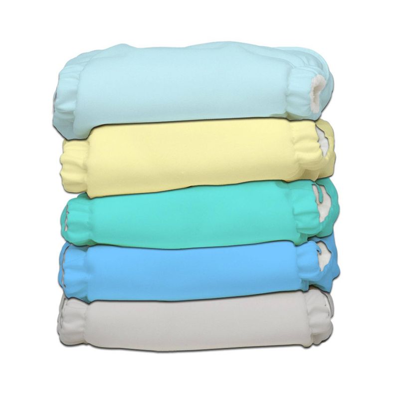 Charlie Banana 5pk Reusable All-in-One My First Cloth Diapers - Pastel