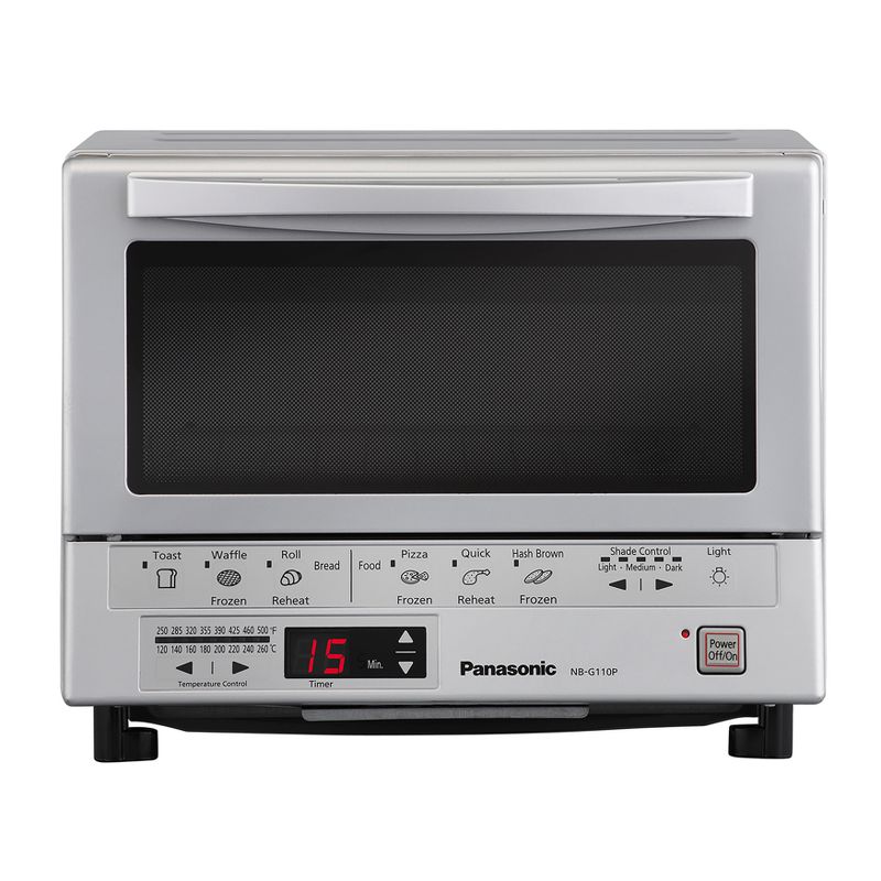 Toshiba MC25CEY-BS 6 Slice Small Stainless Convection Pizza Toaster Oven, Black