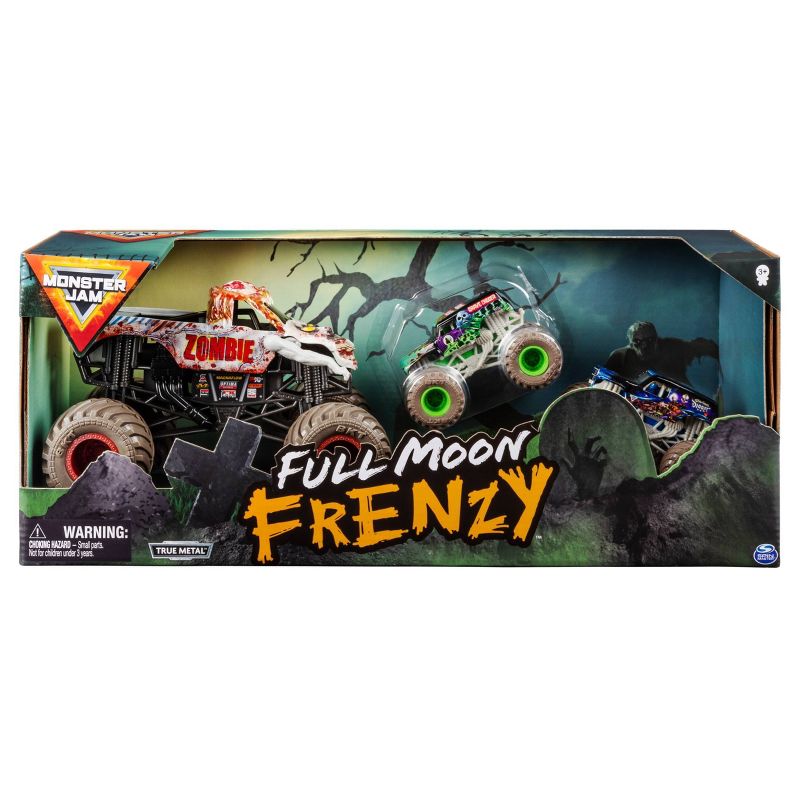 Monster Jam 3-Pack Bundle - Full Moon Frenzy - Zombie