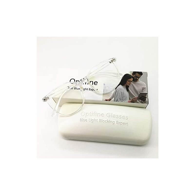 Glasses Anti Blue Light Blocking Reader Women Men for Mid Big Face Crystal 250