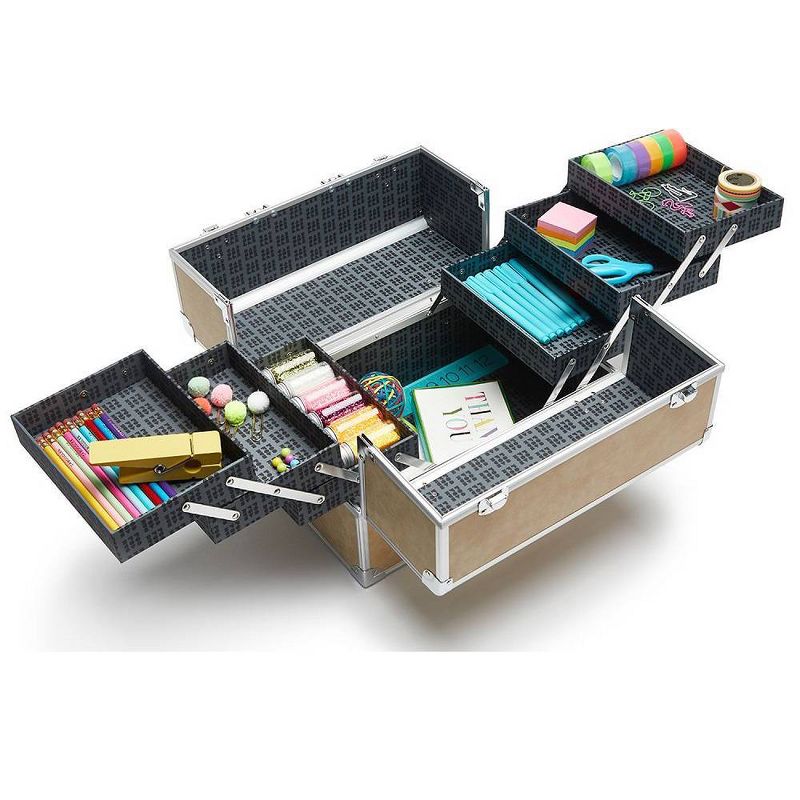 Caboodles Large Train Case - Gold