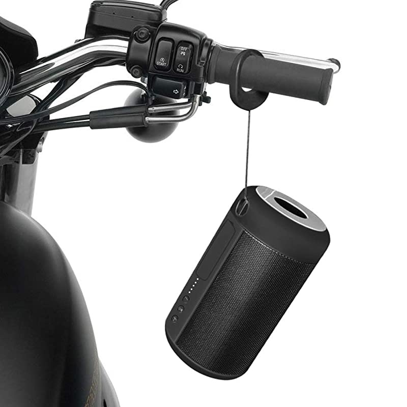 Portable Bluetooth Speaker IP65 Waterproof Powerbank Bluetooth Wireless Speaker Mini Stereo Bass Speaker Black