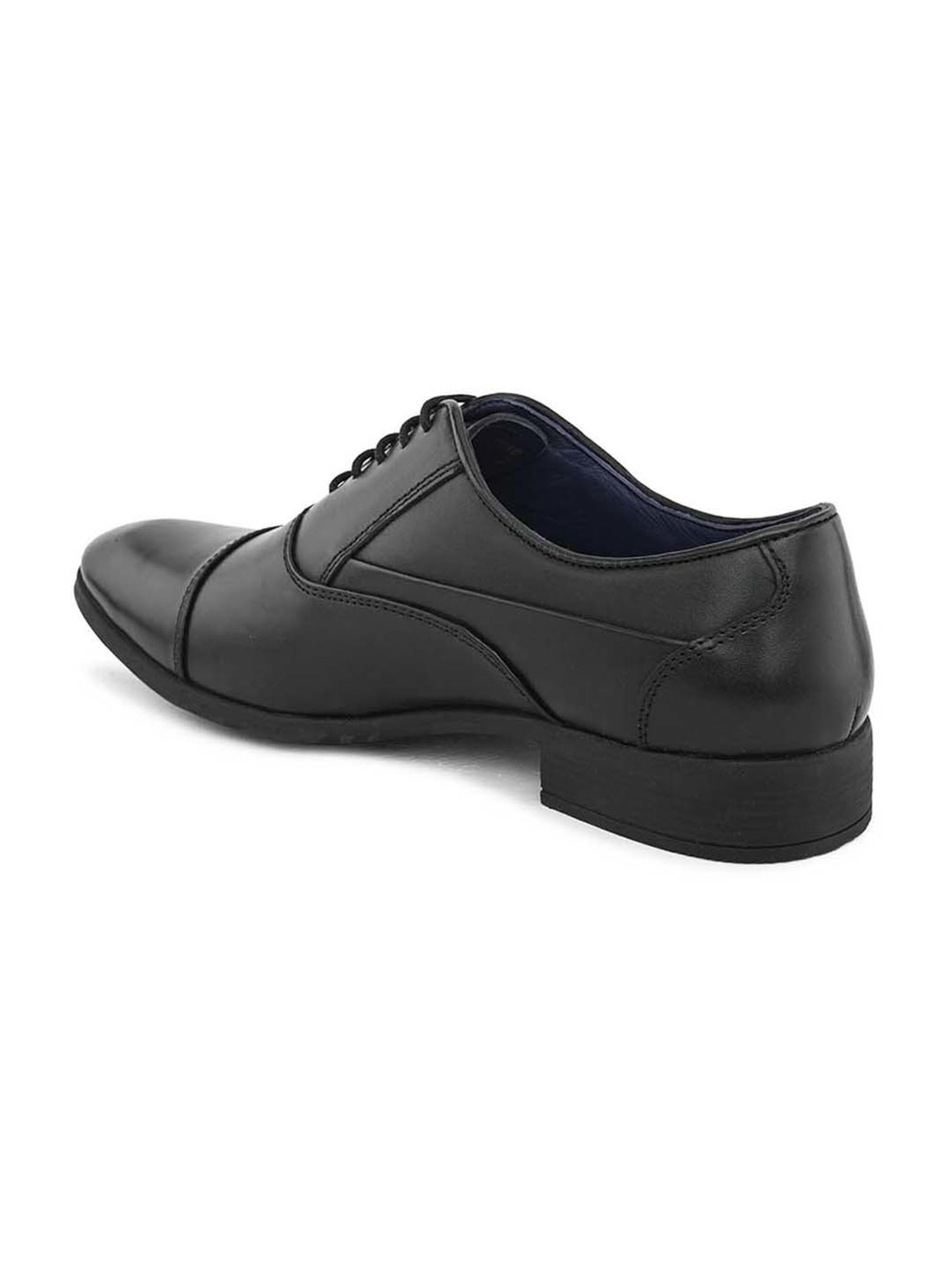 Pelle Albero Men's Black Oxford Shoes