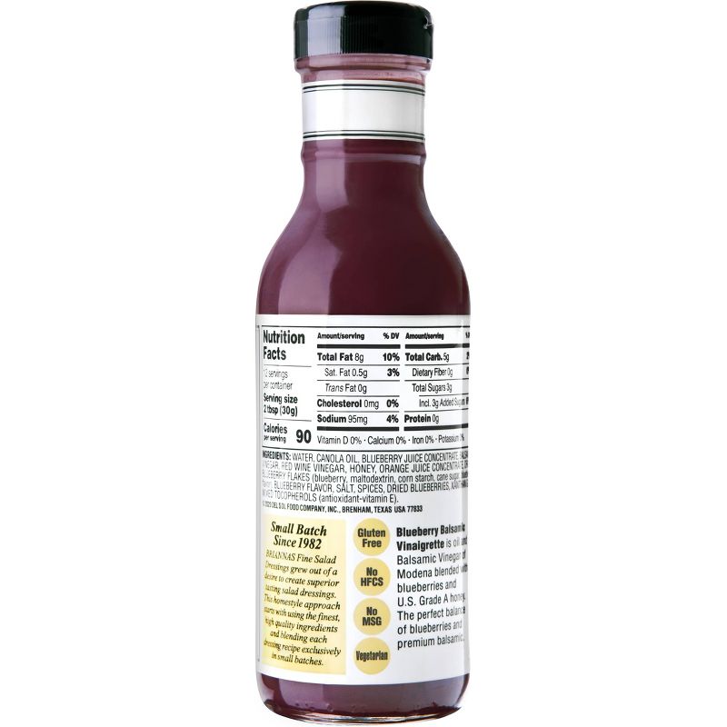 Briannas Blueberry Balsamic Vinaigrette - 12fl oz