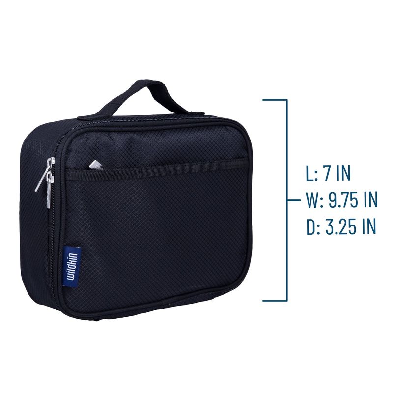 Wildkin Rip-Stop Black Lunch Box