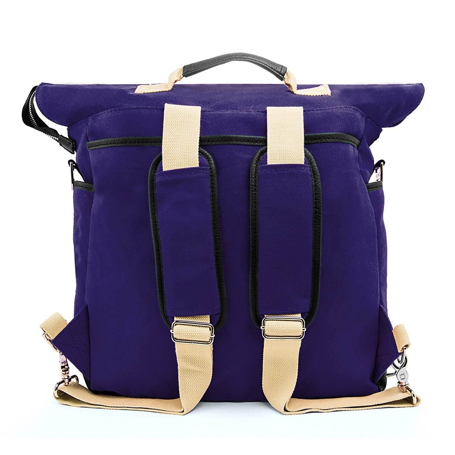 Lencca Universal Hybrid 3 in 1 Carrying Tote Messenger Crossbody Shoulder Bag Backpack for Samsung Galaxy TabPro S 12"/Tab A 10.1"/Tab S 10.5 Fit 10-12.2 Inch Google Android Tablet (Royal Blue)