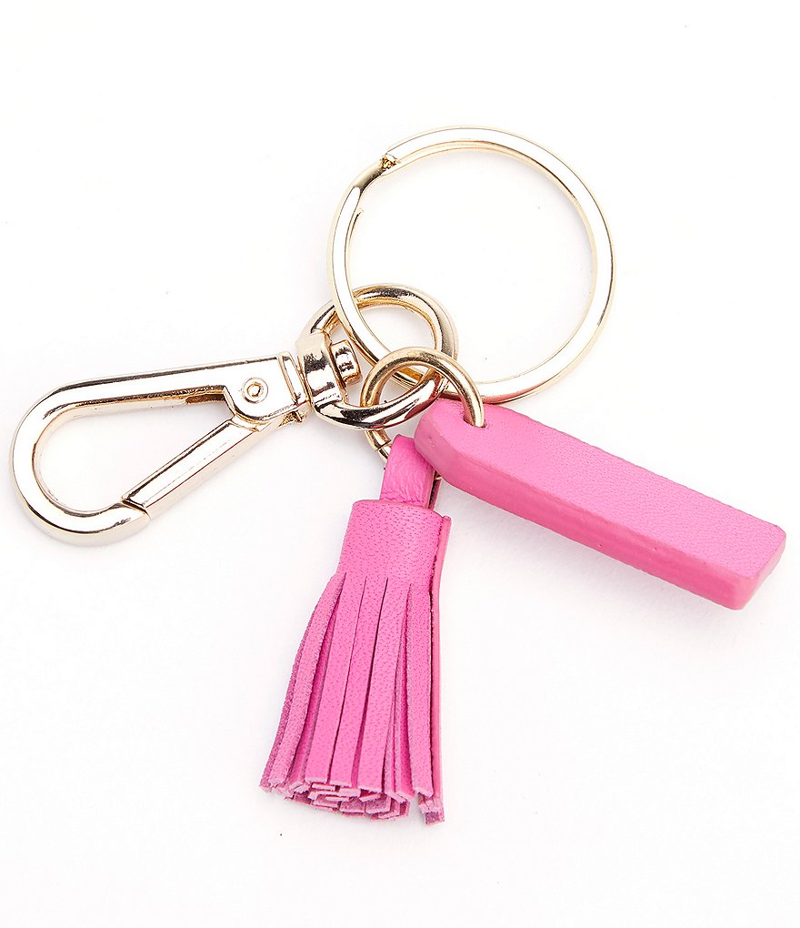 ROYCE New York Mini Leather Tassel Key Fob