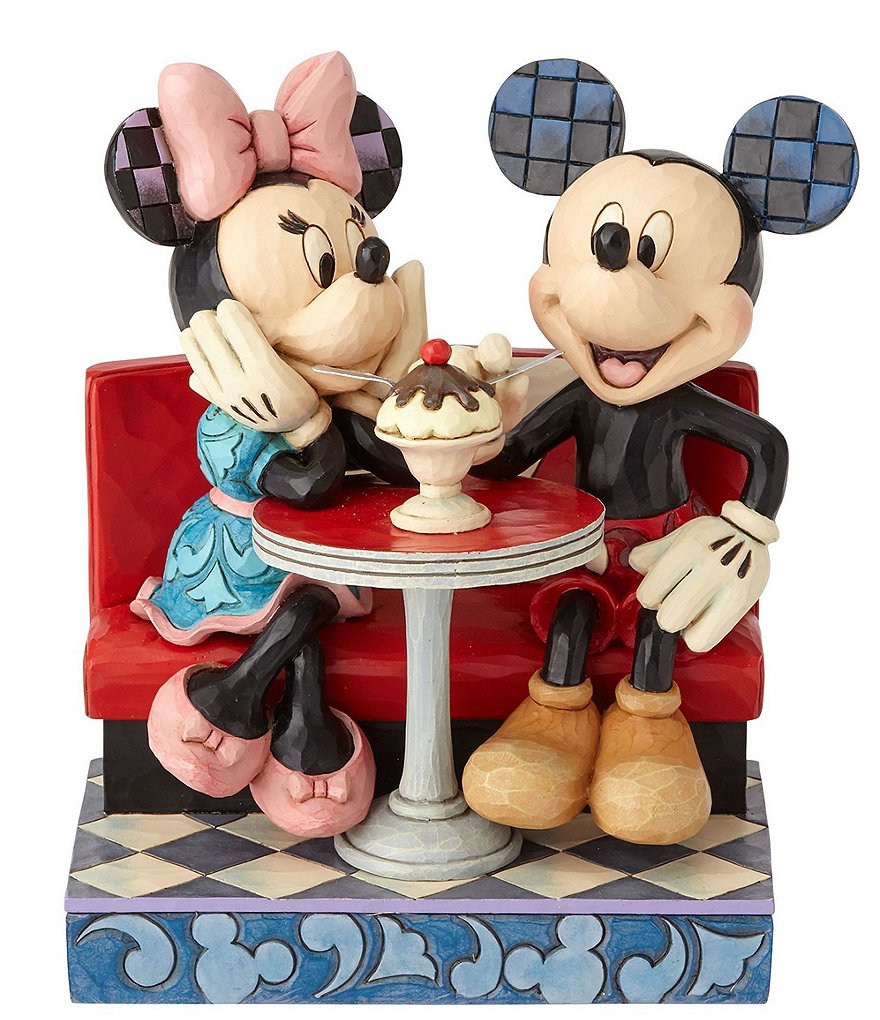Disney Traditions by Jim Shore Mickey and Minnie Soda Shop Figurine