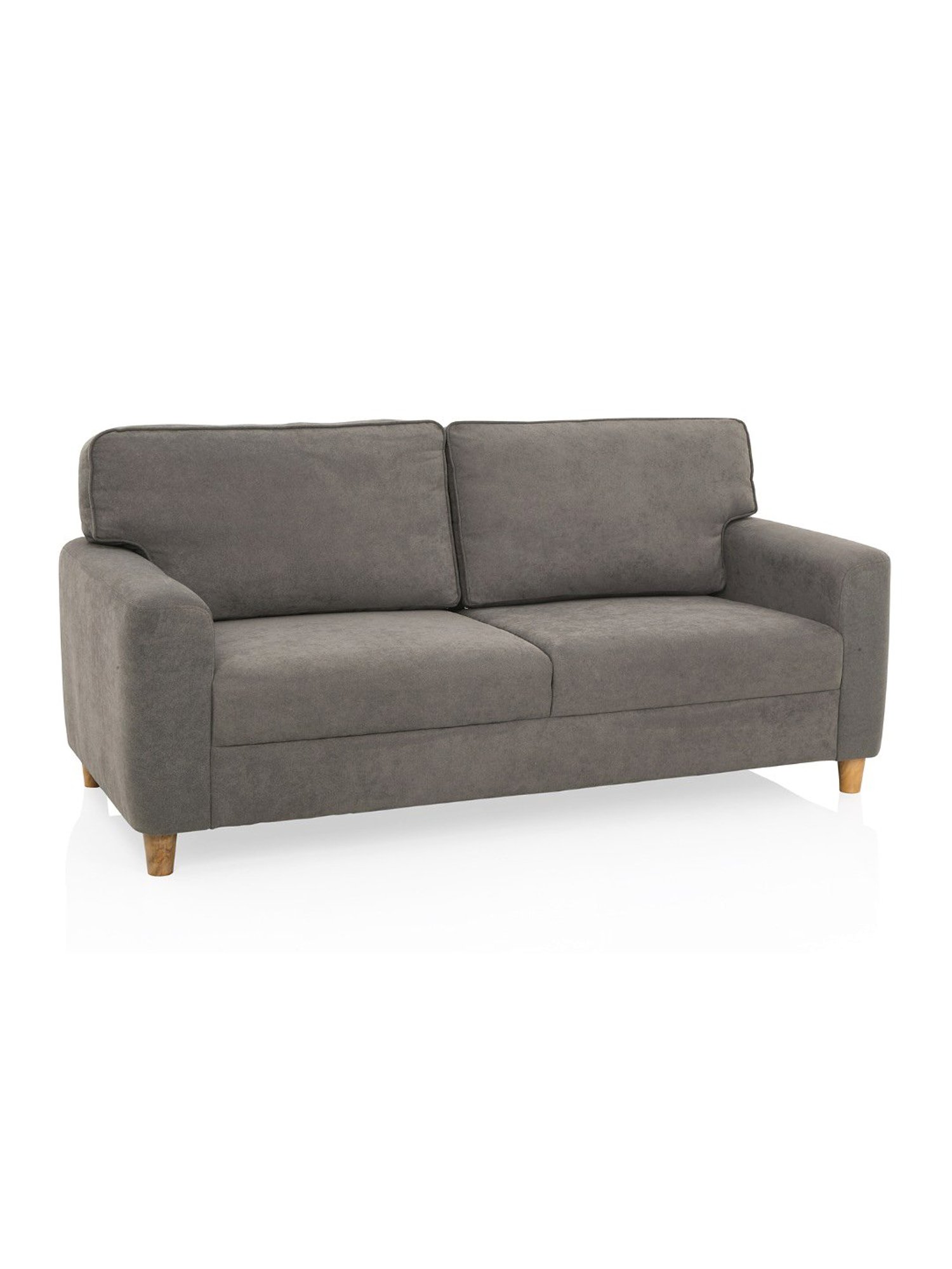 Durian Berry Black Premium Leatherette 2 Seater Sofa