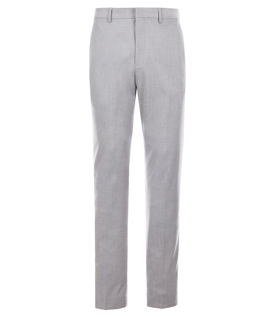 Murano Wardrobe Essentials Evan Extra Slim-Fit Flat-Front TekFit Waistband Suit Separates Dress Pants