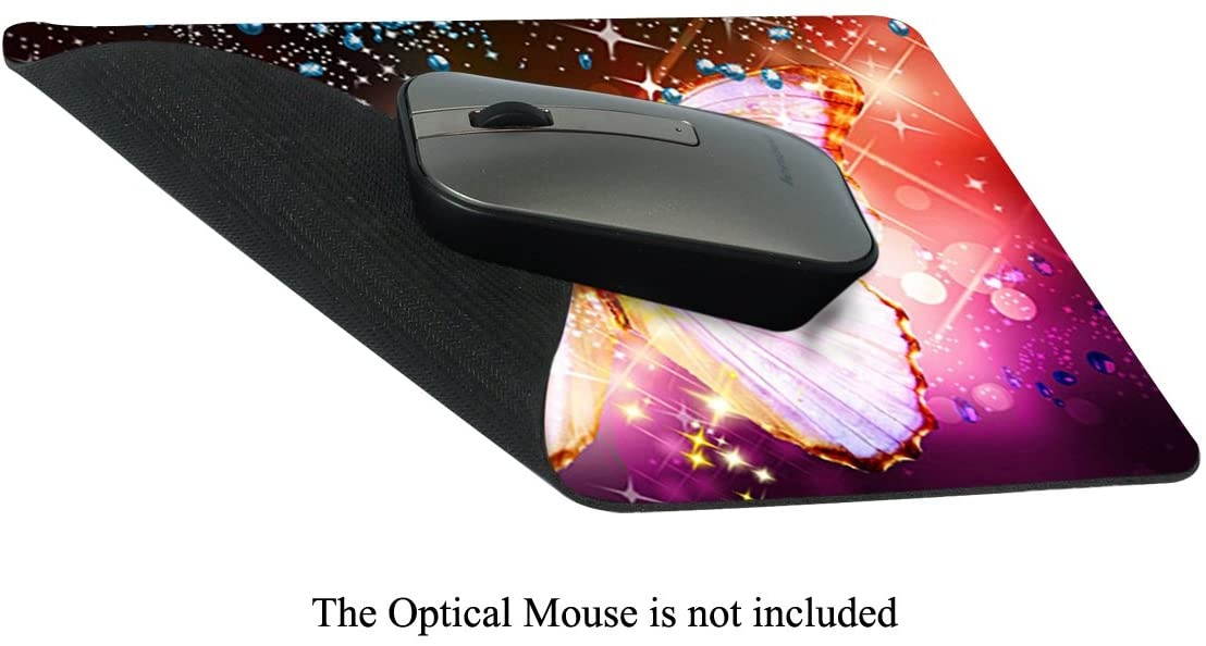 Meffort Inc Standard 9.5 x 7.9 Inch Mouse Pad - Big Butterfly