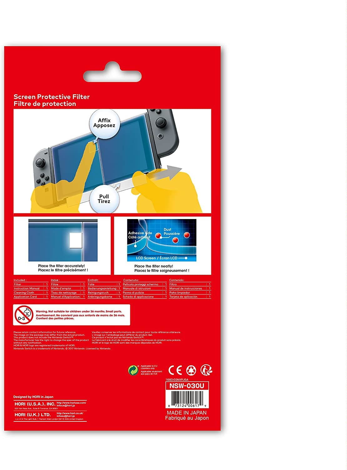 HORI Officially Licensed Screen Protective Filter