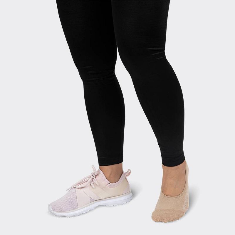 Peds Women's 2pk Cushioned Liner - Nude 5-10