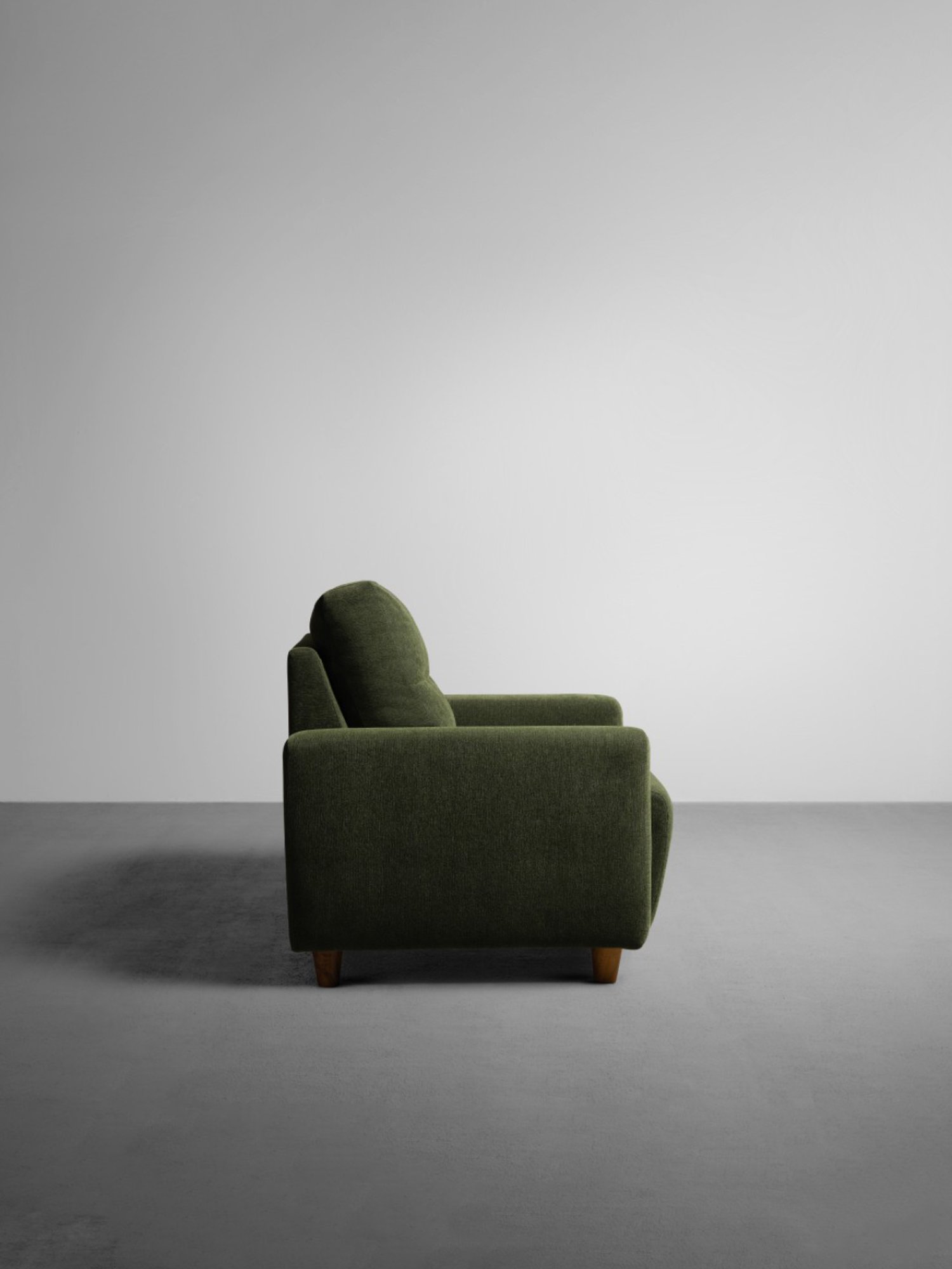 Sleepyhead Yolo Avocado Green Fabric 1 Seater Sofa